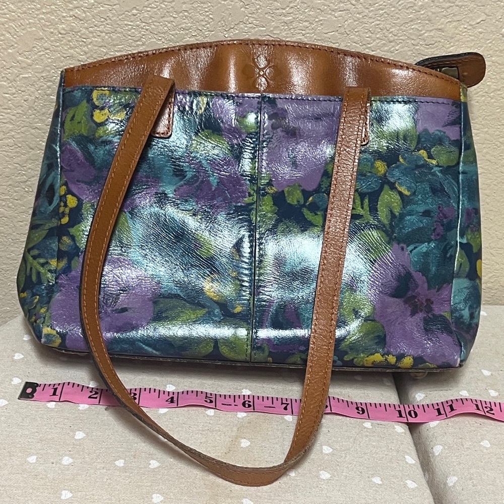 PATRICIA NASH Floral Leather Tote Bag - Brown and Multicolor